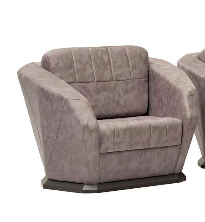 Modern Sessel Relaxsessel Hochwertig Textil Polstersessel Grau Couch 1-Sitzer