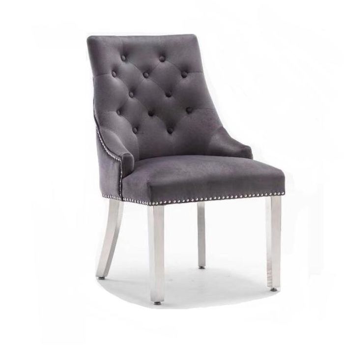 Stuhl Esszimmer Design Textil Stühle Möbel Luxus Holz Lehnstuhl Chesterfield
