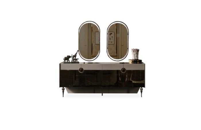 Sideboard Anrichte Grau Kommode Moderner Kommoden italienischer Stil
