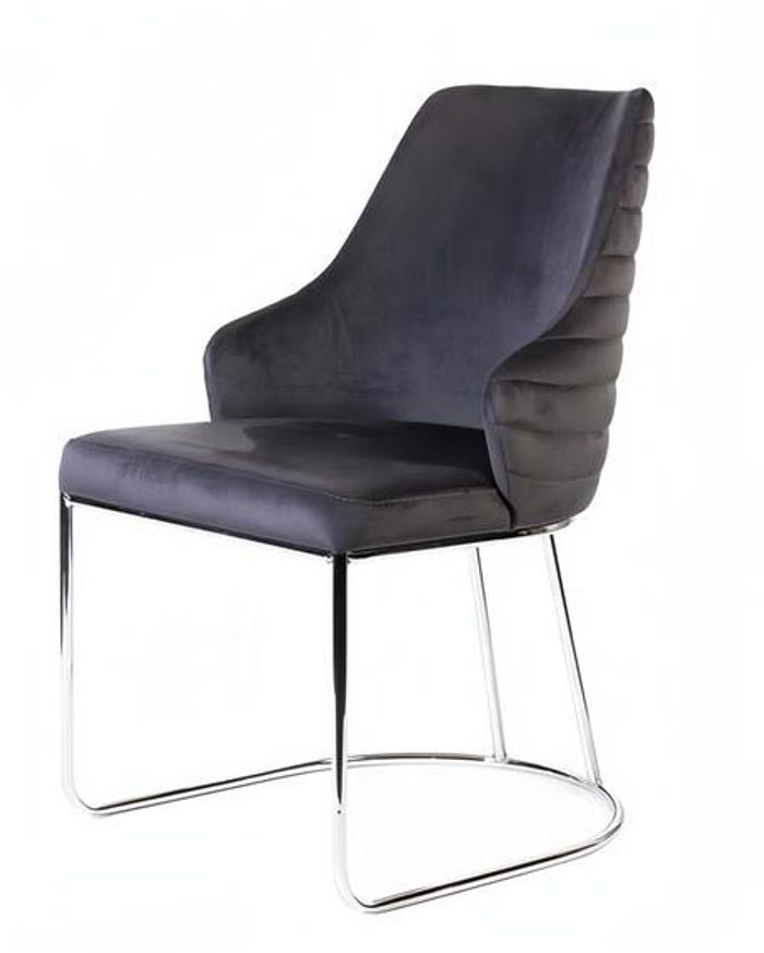 Moderne Design Textil Blau Lehnstuhl Armlehne Esszimmer Polsterstuhl Luxus Stuhl