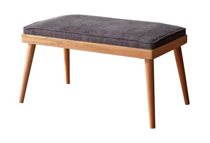 Hocker Grau Modern Fußhocker Ottoman Sitzhocker Sitzpouf Esszimmer Designer