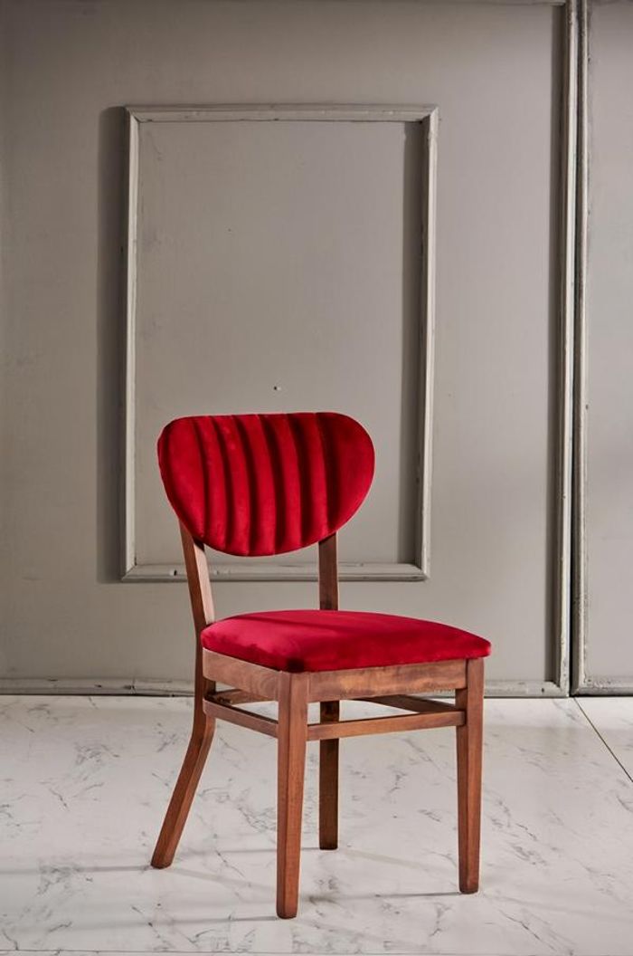 Esszimmerstuhl Rot Modern Stuhl Sessel Sitzer Esszimmer Stühle Holz Luxus
