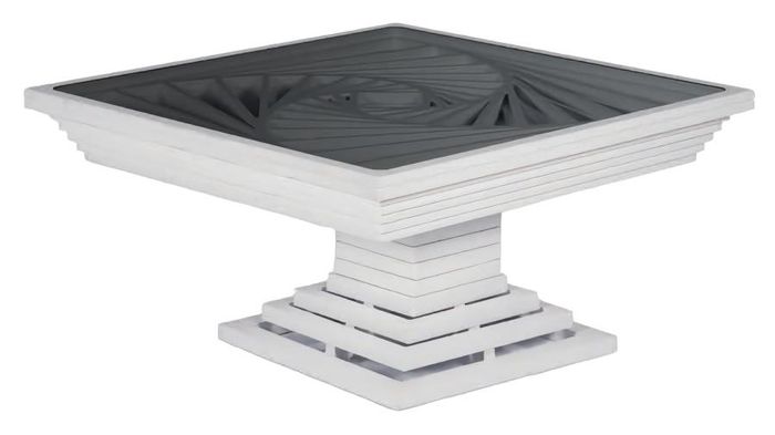 Wohnzimmertisch Quadratisch Couchtisch Sofatisch Beistelltisch Weiß