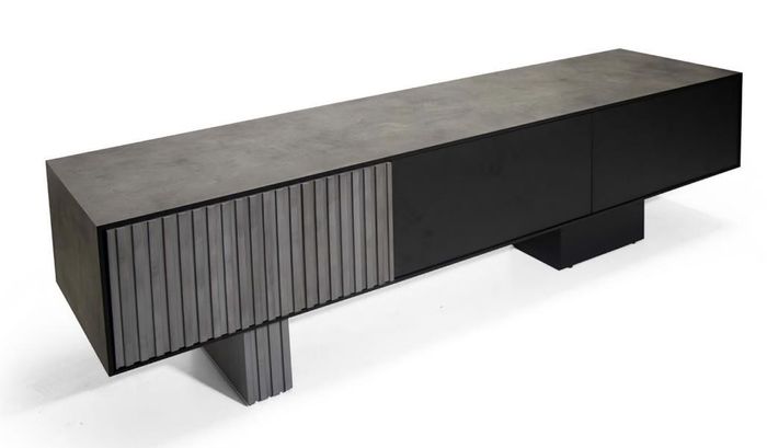 Luxuriöses Wohnzimmer Sideboard TV-Schrank aus Holz elegantes Lowboard Möbel
