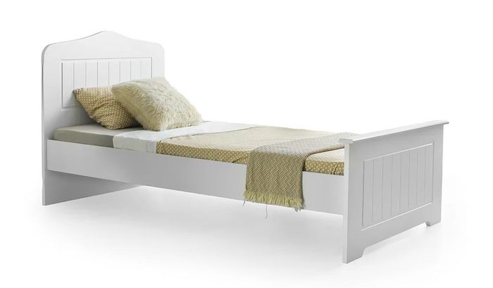 Einzelbett Stilvoll Schlichtes Design Komfortables Kinderzimmer Modernes Möbel