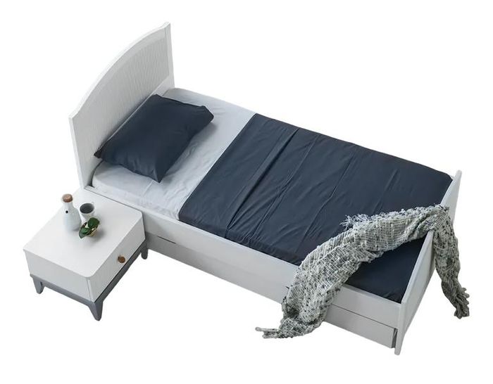 Bett + Nachttisch Kinderzimmer Möbel Bett Kinderbett Nachttisch 2tlg.