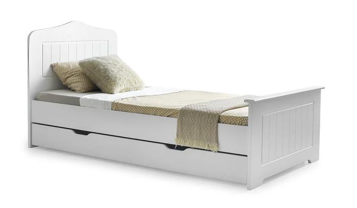 Einzelbett Schlicht Stauraum Modernes Design Komfortables Kinderzimmer Möbel