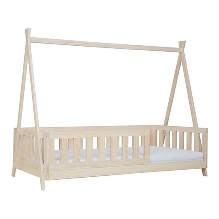 Holzbett Echtes Holz Bett Betten Himmelbett Hotel 90x200 Stil Massive Möbel Neu