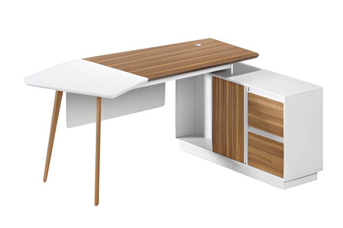 Moderner Schreibtisch Tisch Büro Tische Einrichtung 240x90cm Eckschreibtisch