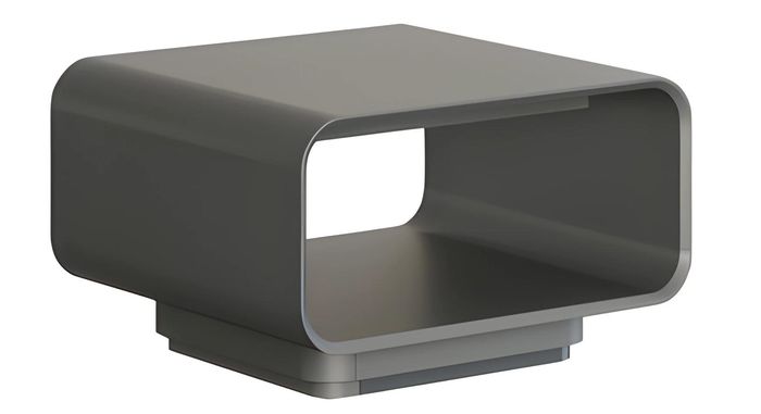 Couchtisch Wohnzimmertisch Modern Schwarz Grau Design Offenes Fach Minimal Stil
