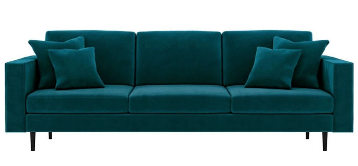 Sofa xxl sofa big couch Grüne Viersitzer Stoff Wohnzimmer Design Couchen Polster