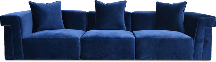 XXL Big Lounge Sofa 4 Sitzer Couch Würfel System Polster Sitz Garnitur Textil