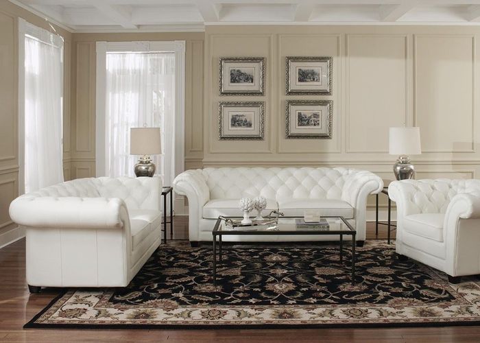 Chesterfield Ledersofa Sofagarnitur Designer Polster Sitz Couch 3+2+1 2016-08