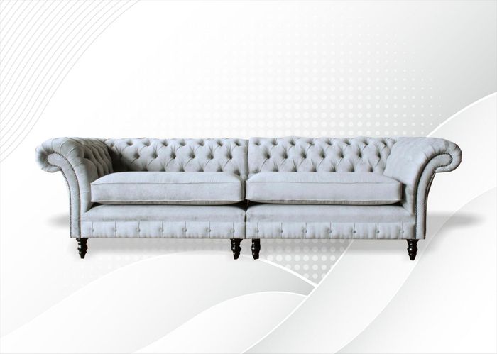 Sofa Couch Stoff Polster Sofas Couchen Wohnzimmer Design 4 Sitzer 265cm big xxl