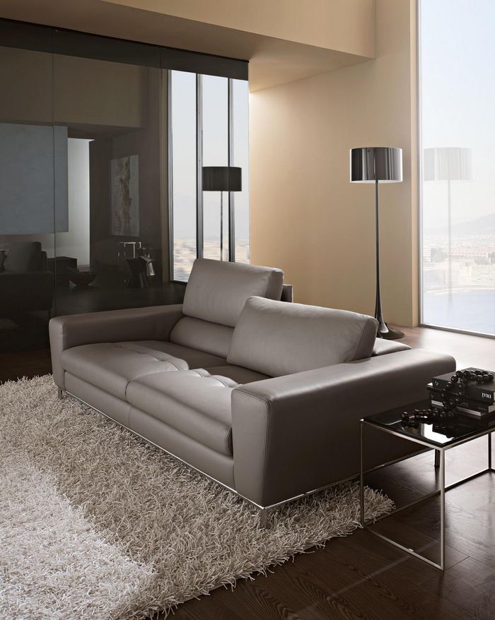 Leder Dreisitzer Luxus Sofa 3 Sitz Sofas Sitz Design Couch Möbel Grau Prianera