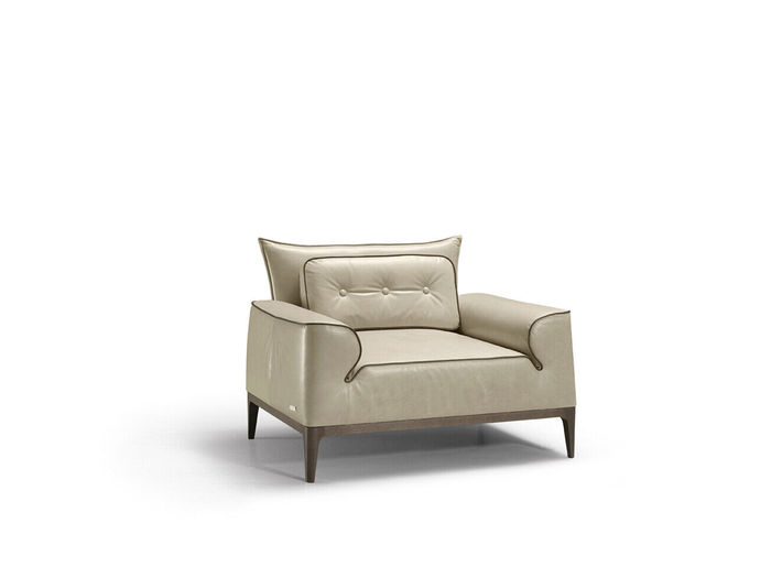 Design Leder Sessel Wohnzimmer Lounge Luxus Stuhl Design Möbel Braun Prianera