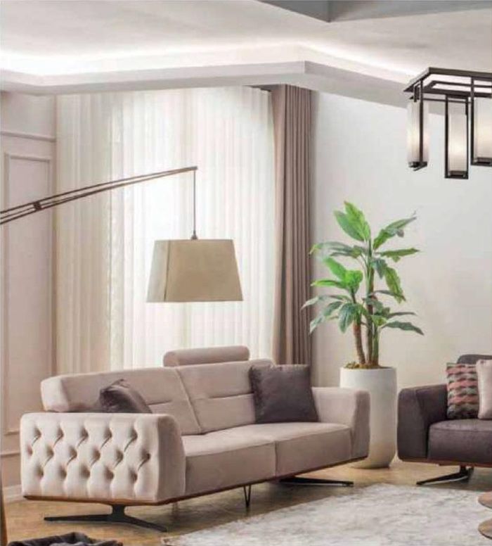 Zweisitzer Sofa 3 Sitzer Sofas Weiß Kunstleder Wohnzimmer Luxus Sitz
