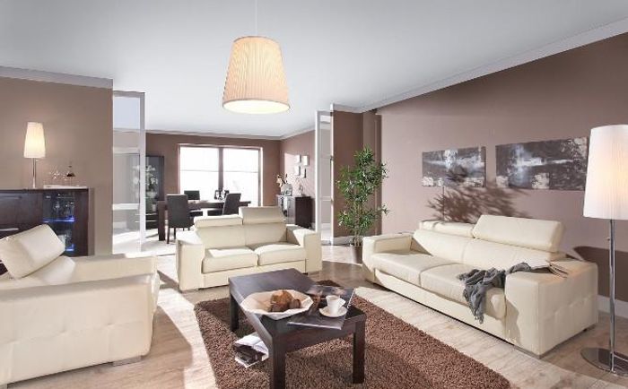 Echtleder Sofa Couch Sofagarnitur 3+2 Sitz Modernes Design Polster Garnitur Set