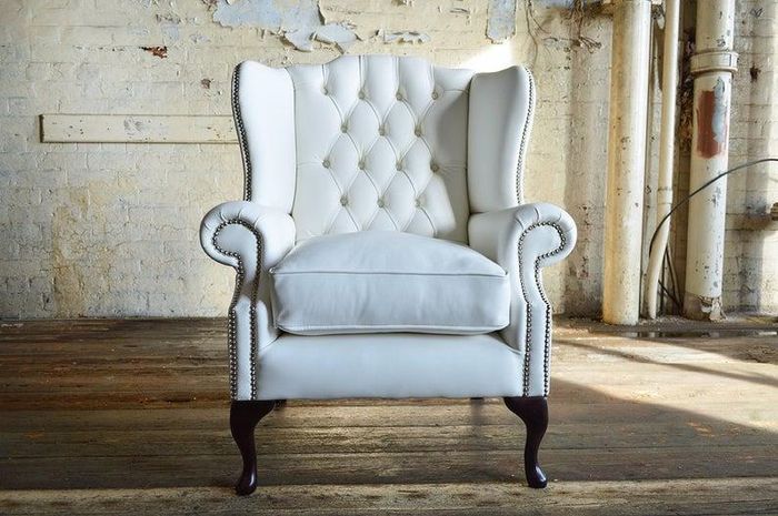 Ohrensessel Chesterfield Sessel Fernseh Couch 1 Sitzer Sofa Textil Couchen Stoff