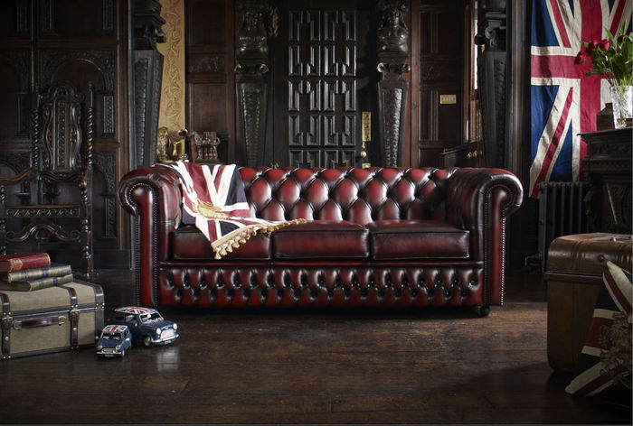 CHESTERFIELD Kunstleder SOFA 3-SITZER NEU Leder Sofa Couch Garnitur Dreisitzer