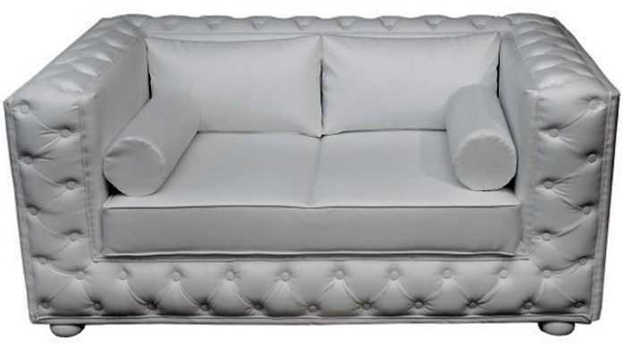 Chesterfield Couch Sofa Garnitur 3 Sitzer Polster Leder Sofas Couchen Neu A922