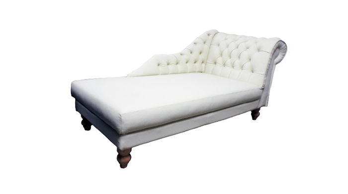 LUTON II Chesterfield Chaiselongues Chaise Liege Sofa Ottomane Leder Textil Neu