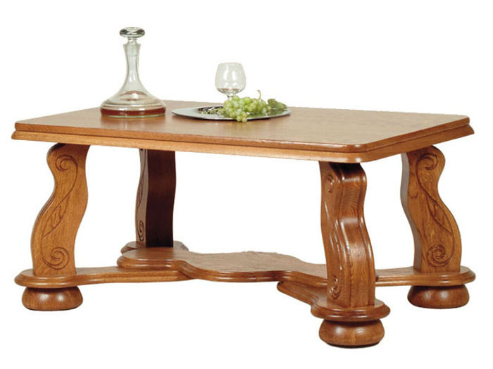 Echtholz Tisch Klassischer Couchtisch Sofa Beistell Tische Holz Handarbeit Neu