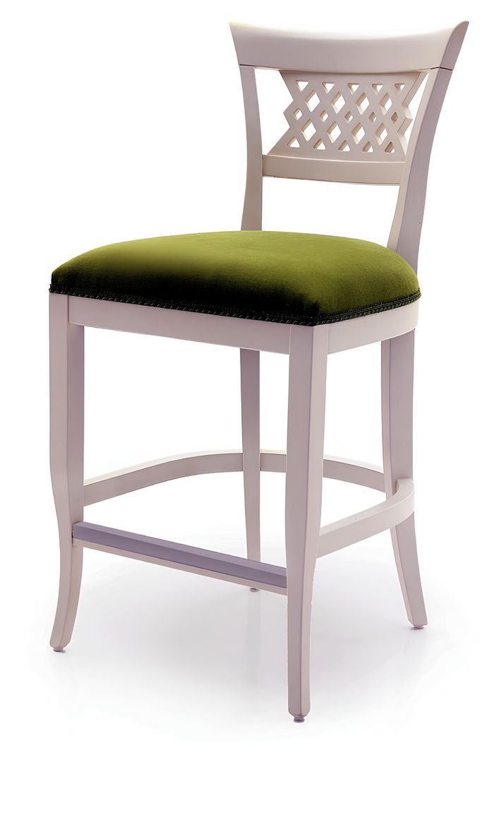 Design Barstühle Bar Hocker Tresen Stühle Samt Barhocker Barstuhl 1x Stoff