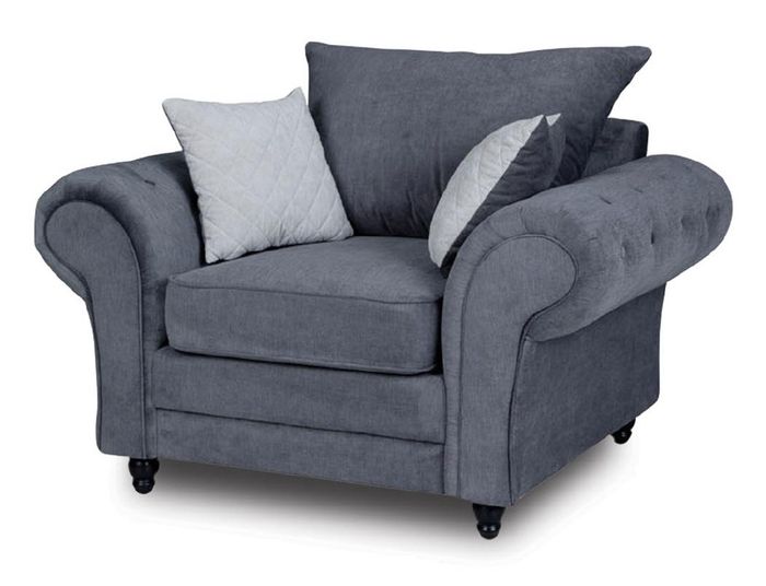 Fernsehe Sessel Einsitzer Chesterfield Couch Sofa Polster Möbel Samt