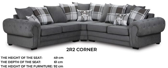 Stoffsofa Luxus Stoff Eckgarnitur Wohnzimmer Ecksofa Sofas L-Form Sofa Ecke