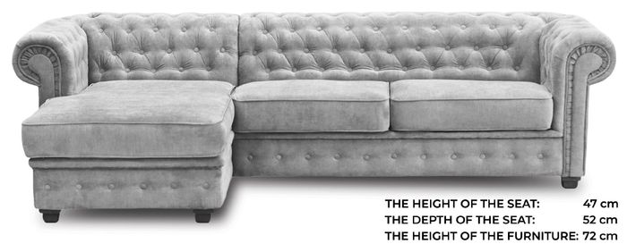 Chesterfield Ecksofa Eckcouch Sofa Couch Möbel Sofas Couchen Eckgarnitur