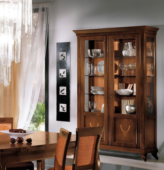 Vitrine Schrank Klassische Vitrinen Wohnzimmer Wohnzimmer Schränke Anrichte Neu