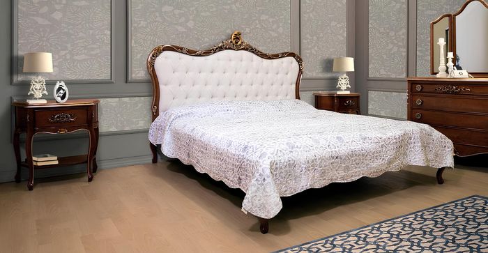 Bett 2x Nachttisch 3 tlg. Schlafzimmer Set Design Möbel Modern Luxus Betten Neu