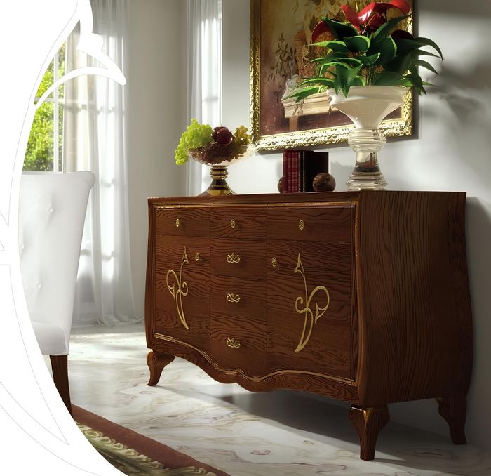Anrichte Kommode xxl Schrank Luxus Kommoden Schrank Regal Konsole Möbel Neu