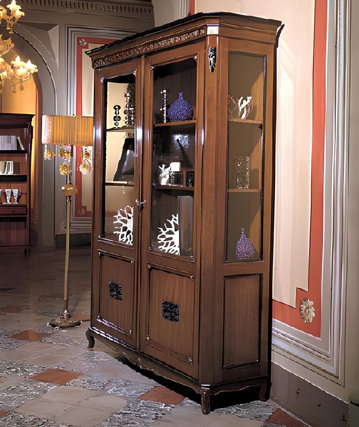 Möbel Echtes Holz Sideboard Designer Luxus Holz Vitrine Anrichten Italienische