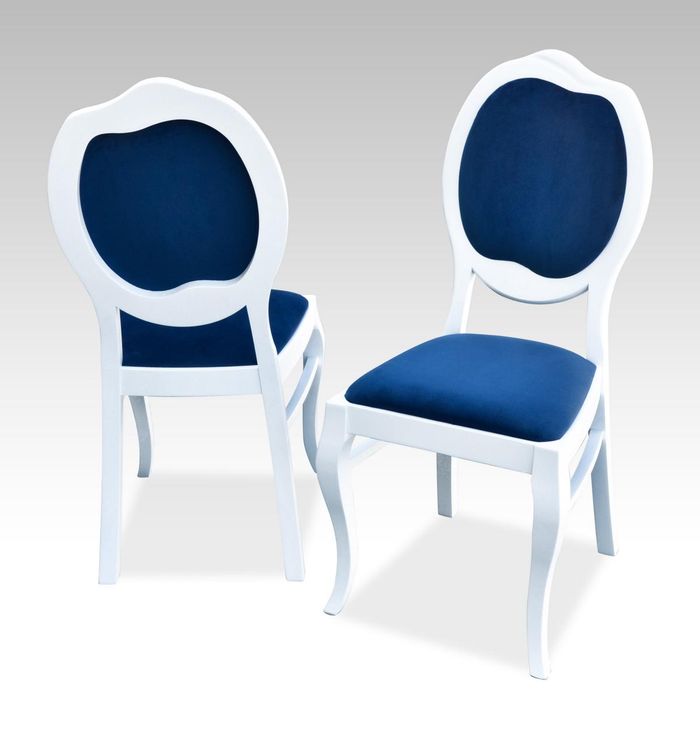 Moderner Stuhl Sitz Polster Garnitur Esszimmer Stühle Lehn Textil Lehnstühle Neu