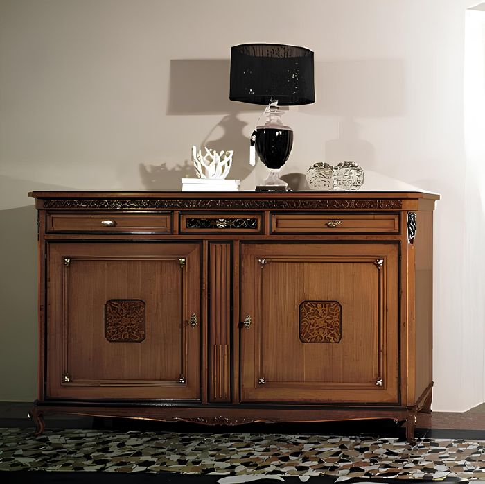 Design Kommode Schränke Kommoden Regal Regale Holz Side Board Schrank Massivholz