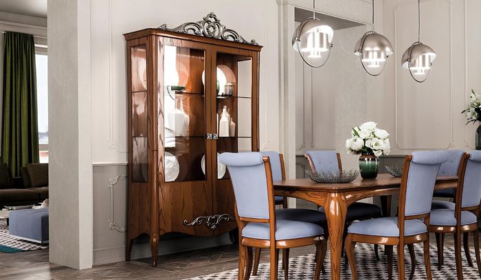 Wohnzimmer Anrichte Glas Schrank Vitrine Esszimmer Anrichte Holz Schränke Möbel