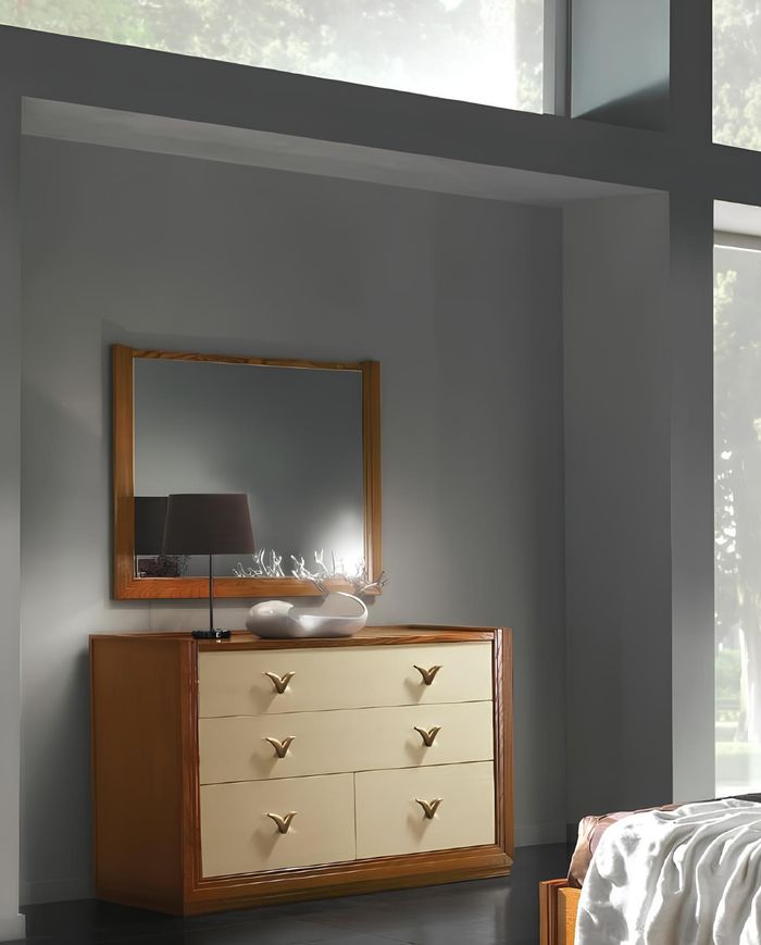 Garnitur Set 2tlg. Kommode Spiegel Kommoden Gruppe Konsole Schränke Modern Neu