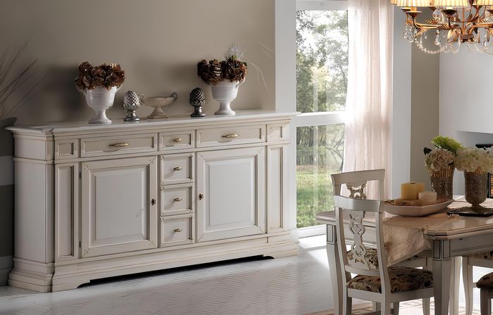 Kommode Schubladen Holz Sideboard Schrank Schränke Massiv Kommode Wohnzimmer
