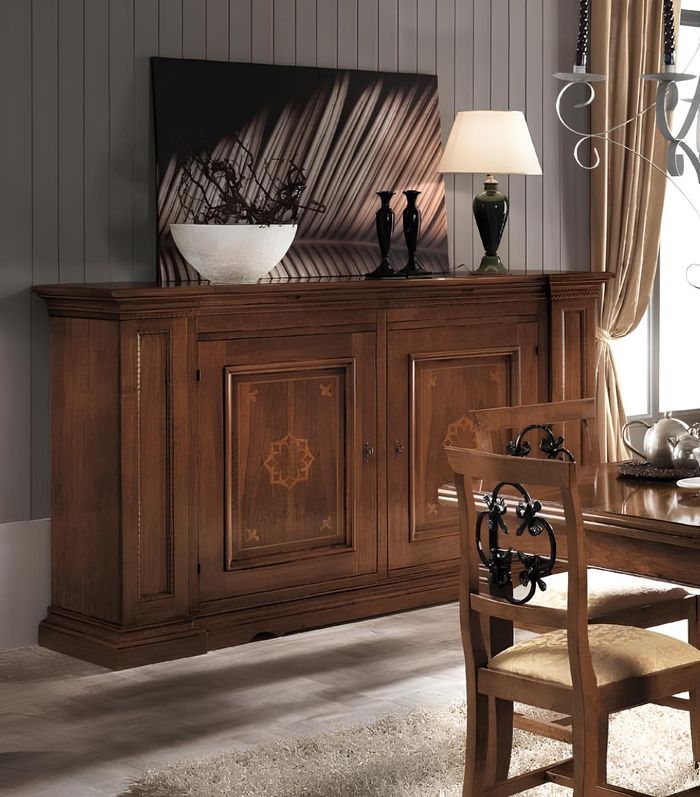Kommode Schubladen Holz Kommoden Wohnzimmer Sideboard Schrank Schränke Massiv