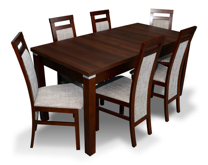 design essgarnitur esstisch garnitur esszimmer tisch holz 6x stühle stuhl Neu