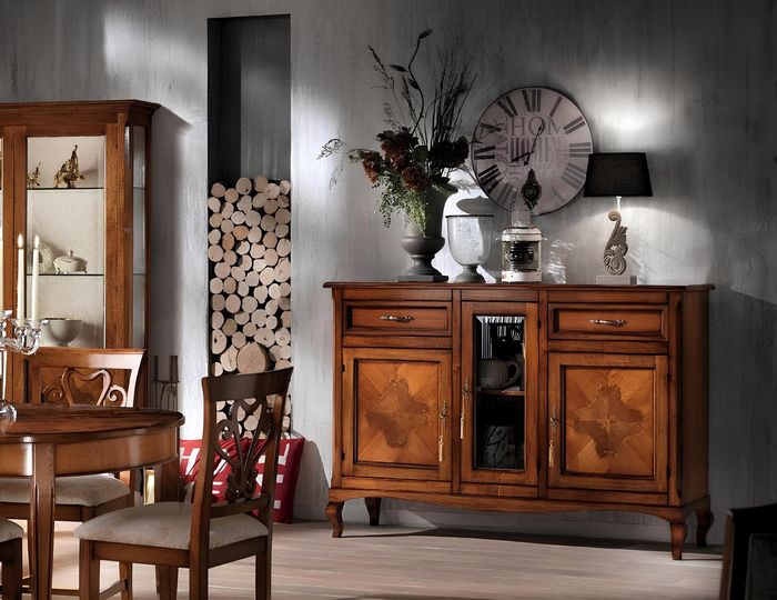 Kommode Sideboard Regal Schrank Regale Massiv Holz Möbel aus Italien Schränke