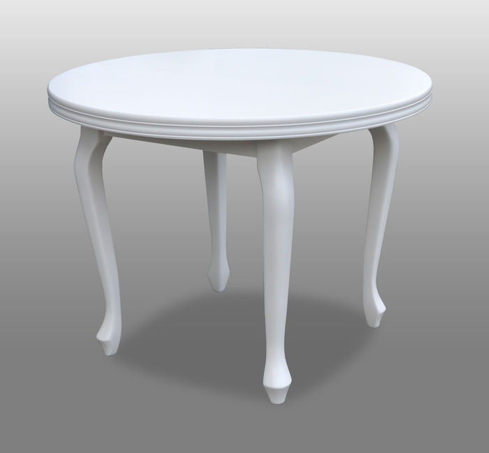 Klassischer Rund Runder Tisch Holz Design Esszimmer Tische Wohnzimmer Echtholz