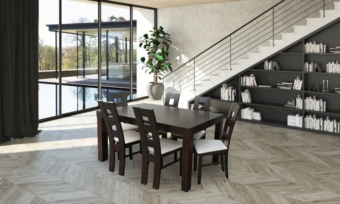 Designer Tisch + 6 Stühle Garnituren Komplett Wohnzimmer Esszimmer Stuhl Set Neu