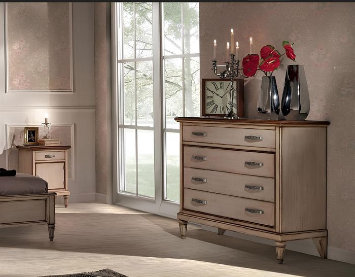 Kommode Schubladen Holz Sideboard Schrank Schränke Massiv Kommoden Wohnzimm