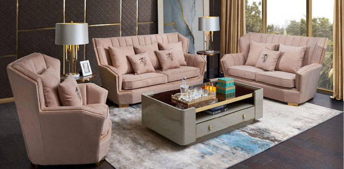 Polster Couchen Couch Modern Luxus Sofagarnitur 3+2+1 Sitzer Set Design Sofa Neu