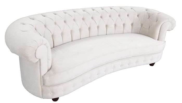 Chesterfield 3 Sitzer Designer Sofa Couch Polster Sofas Couchen Stoff Textil Neu