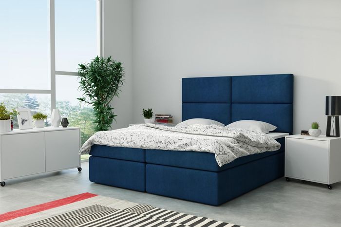 Polsterbett Design Bett Schlafzimmer Textil Leder Polster Hotel Betten Boxspring