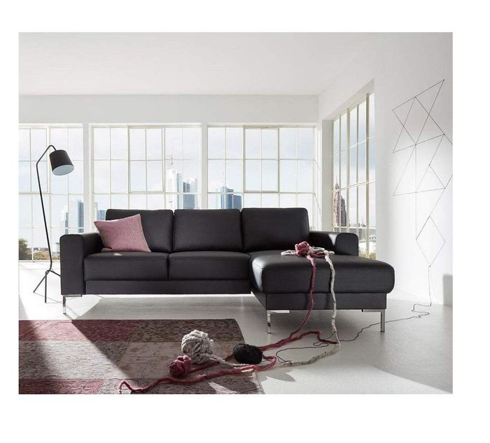 Leder L-Form Couch Wohnlandschaft Ecksofa Garnitur Design Modern Sofa Modern Neu